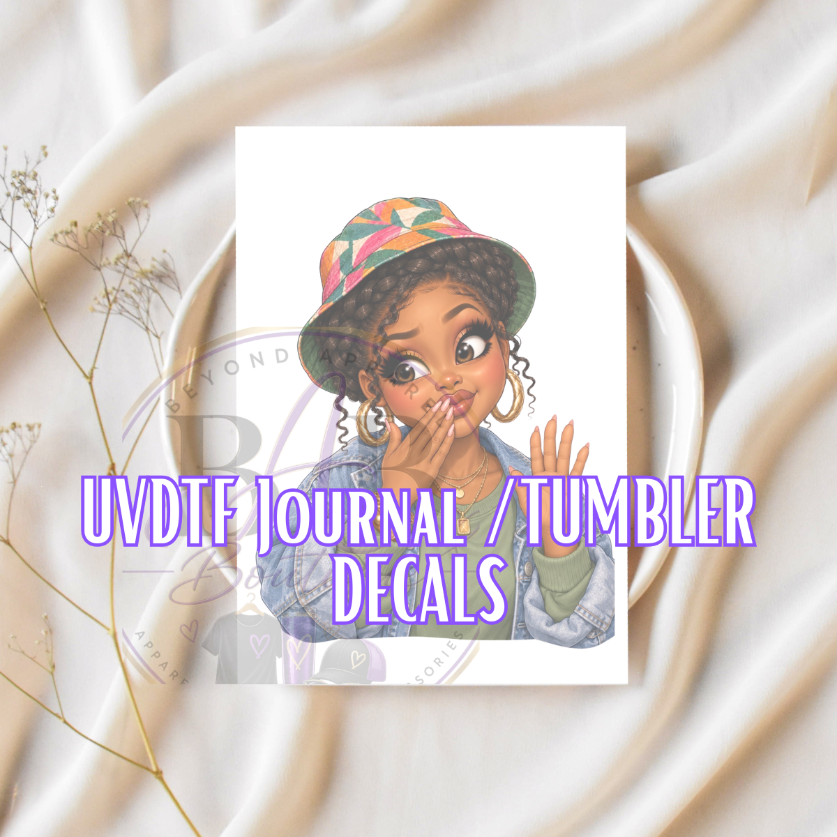 UVDTF Journal/Tumbler Decals