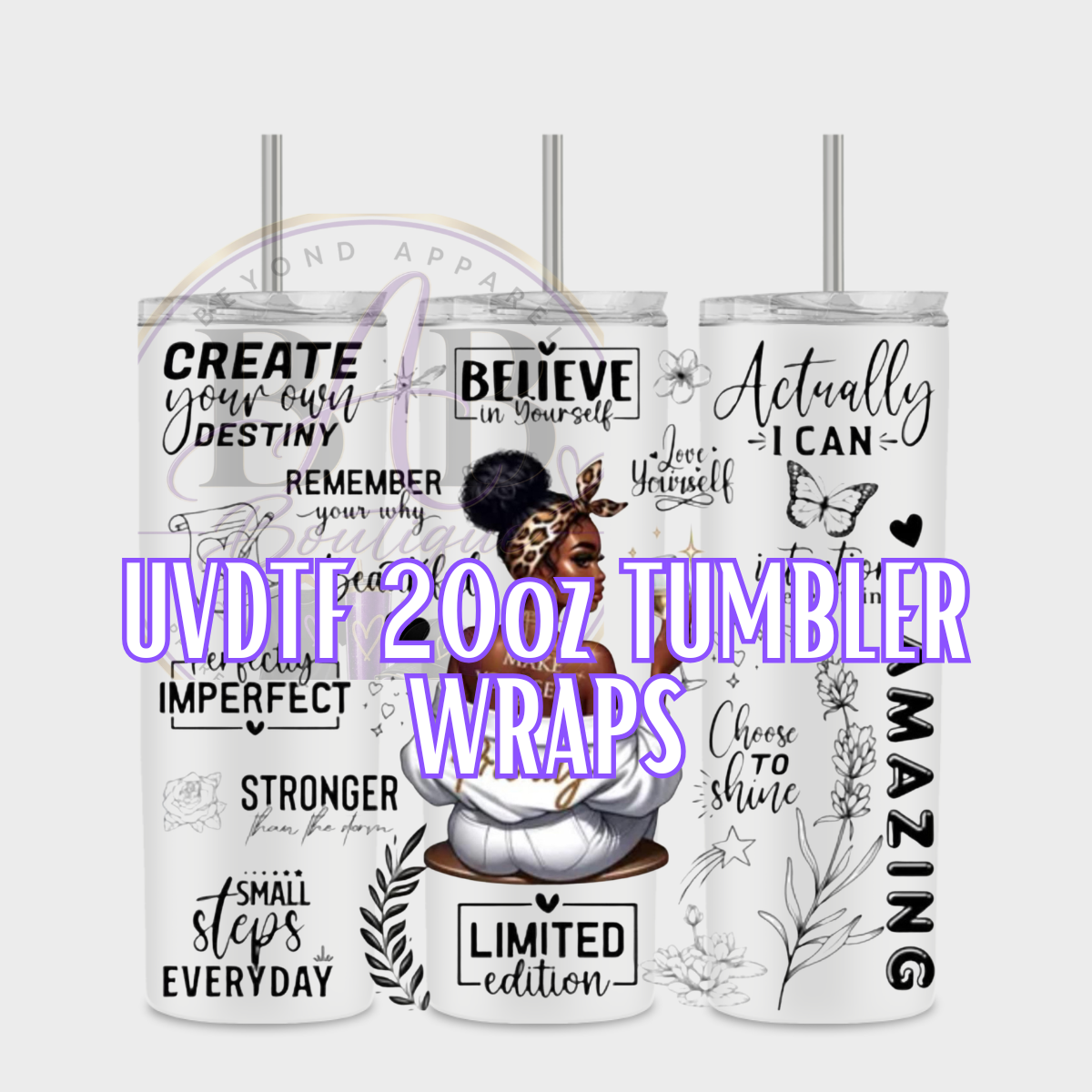 UVDTF 20oz Full Tumbler Wraps