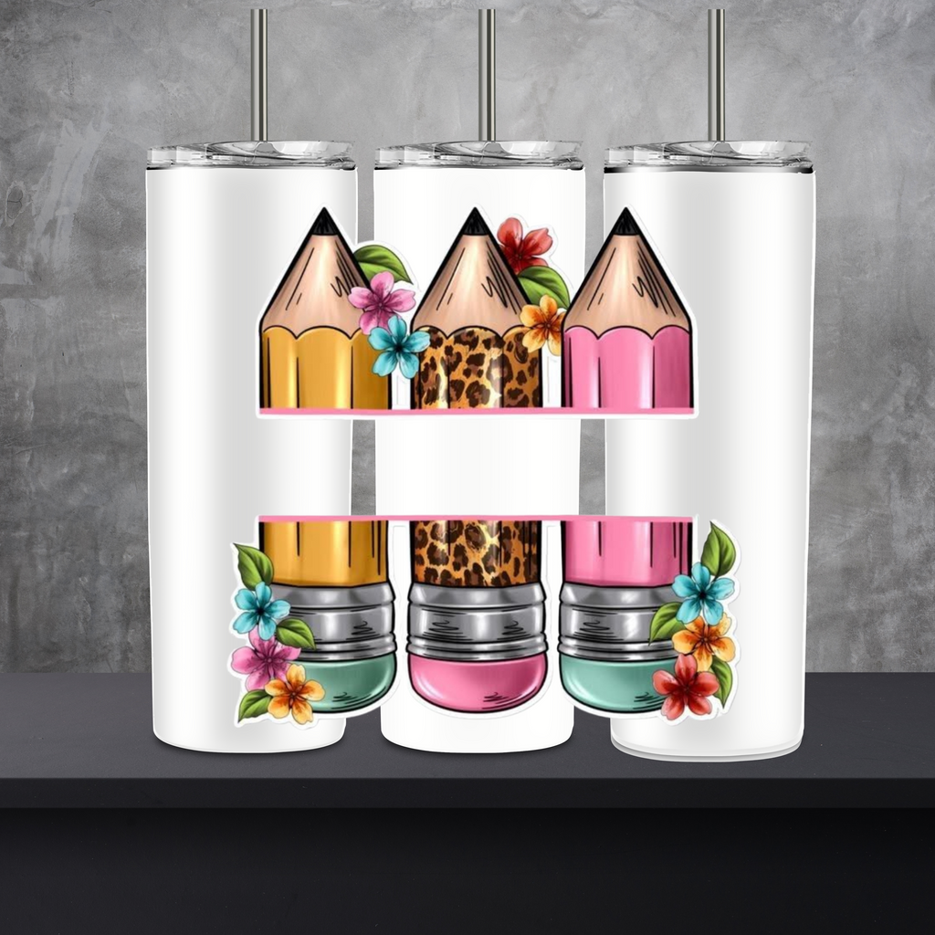 Teacher “NAME” Pencil Tumbler