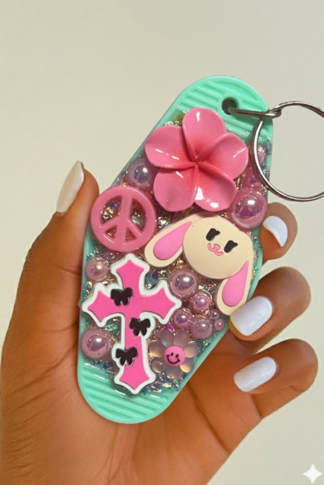 Pinky Junk Keychain