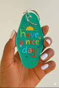 Have A Nice Day Keychain - Mint