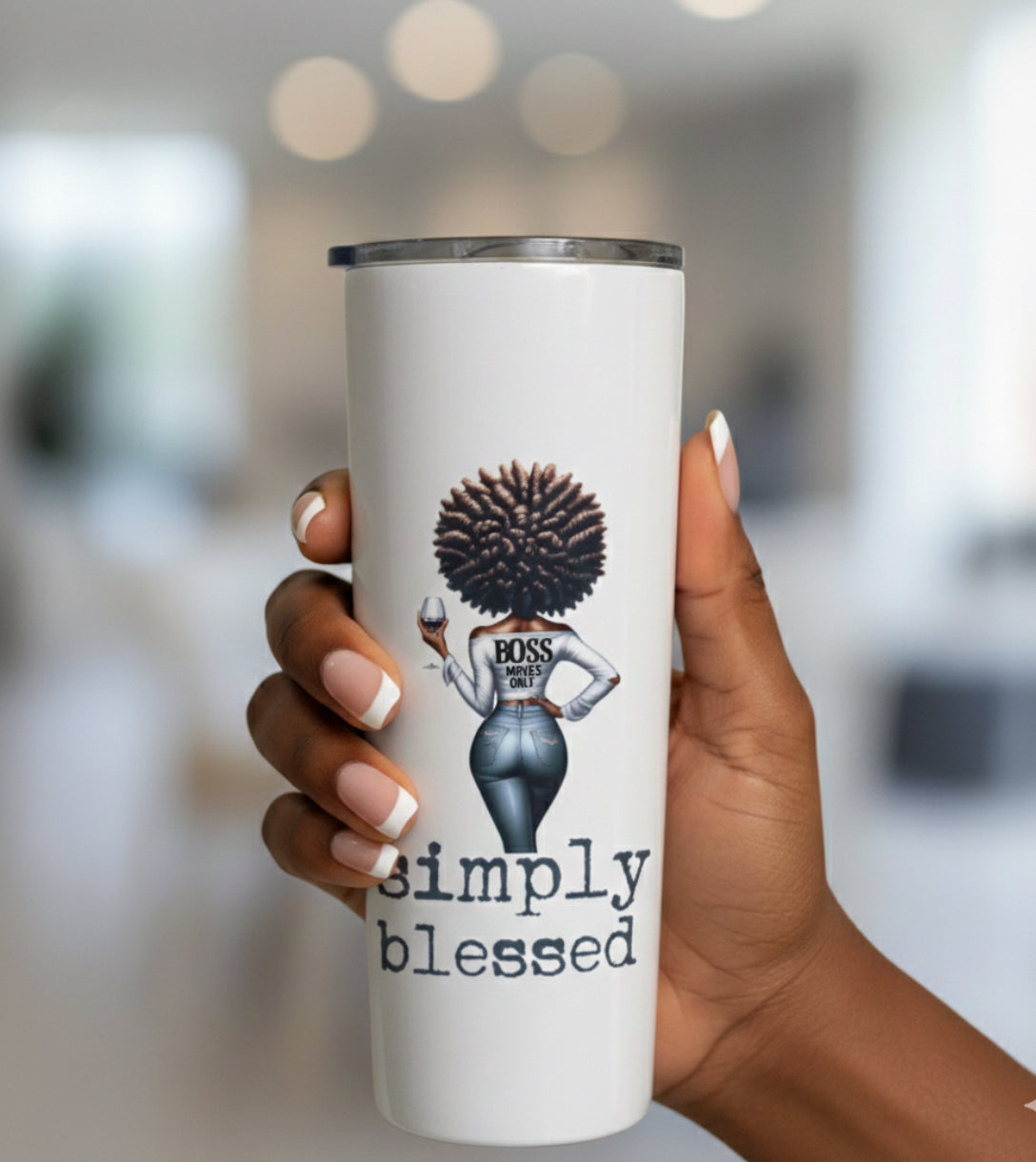 Simply Blessed Tumbler (uvdtf)