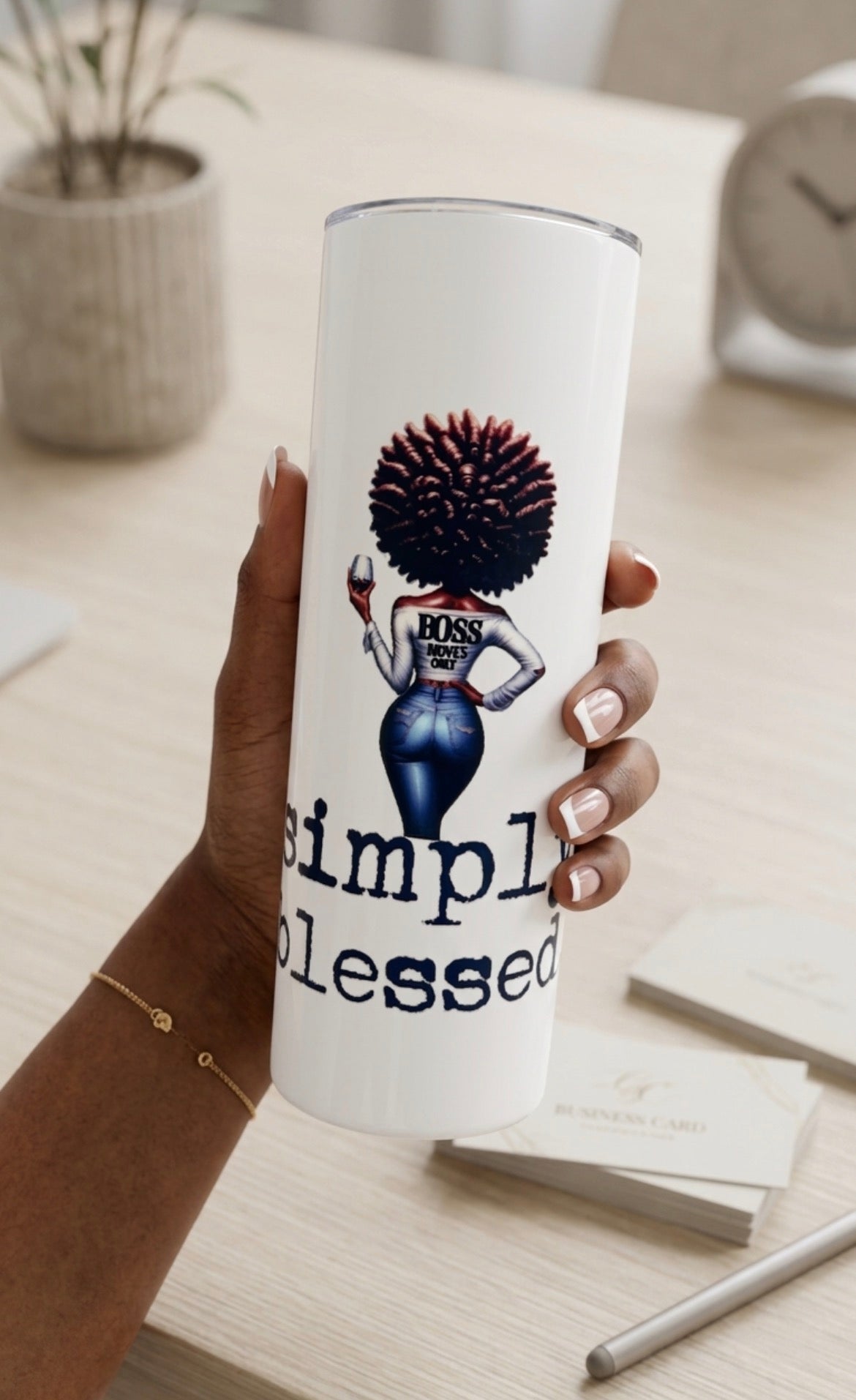Simply Blessed Tumbler (uvdtf)